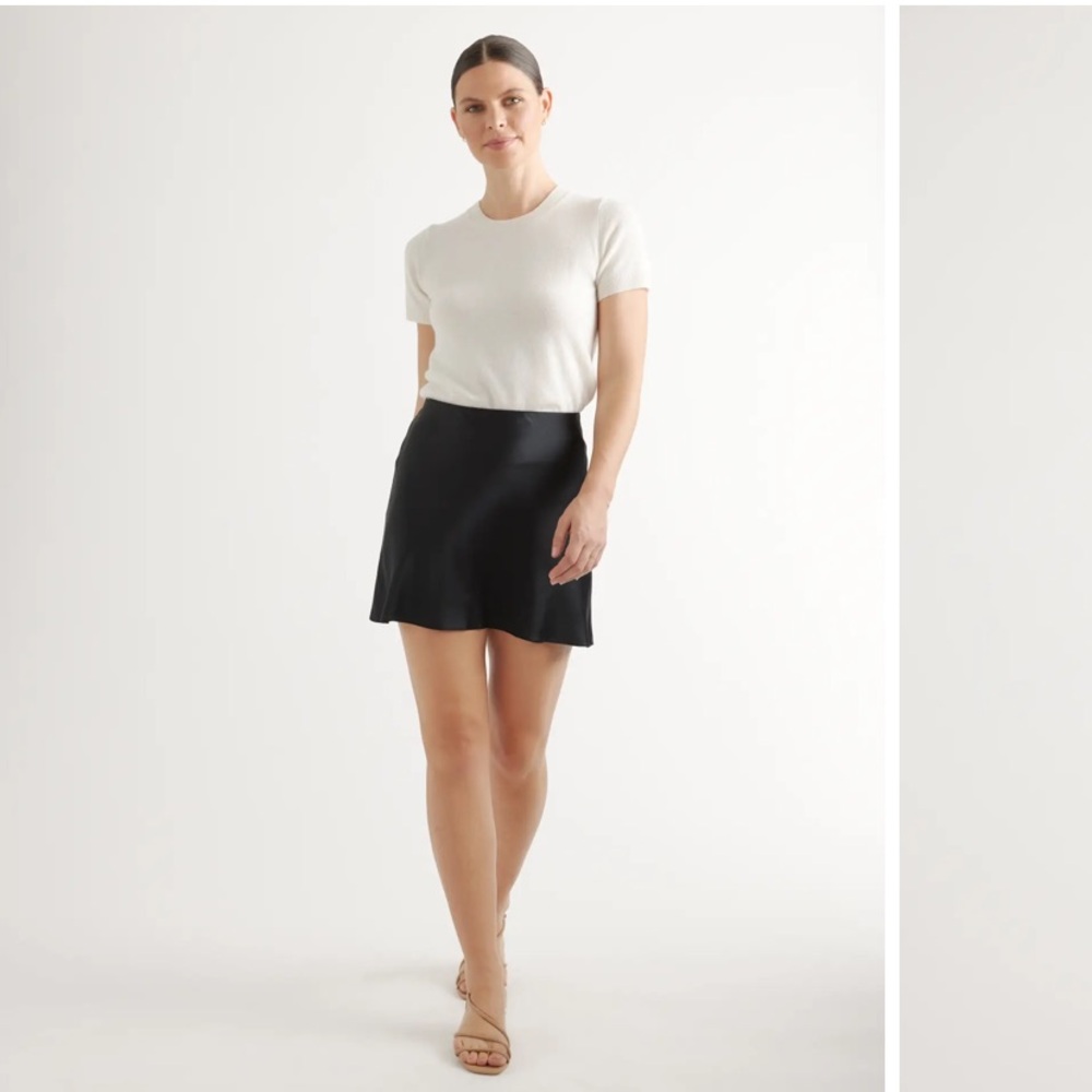 Quince 100% Washable Silk Mini Skirt